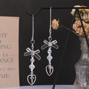 Korean Clear Bowknot Phone Lanyard Y2K Aesthetic Phone Chain Keycord Girl Gifts - Zdjęcie 1 z 11