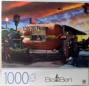 Milton Bradley Big Ben “Hot Diggity Dog” 1000 Piece Jigsaw Puzzle - Picture 1 of 3