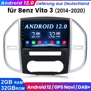 DAB+ Für Mercedes Benz Vito W447 10" Autoradio GPS Navi Android 12 USB SWC 2+32G - Bild 1 von 9