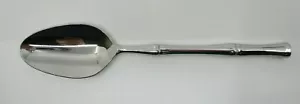 RICCI STAINLESS BAMBOO GLOSSY PLACE / OVAL SOUP SPOON - 7 7/8" 12J - Picture 1 of 1