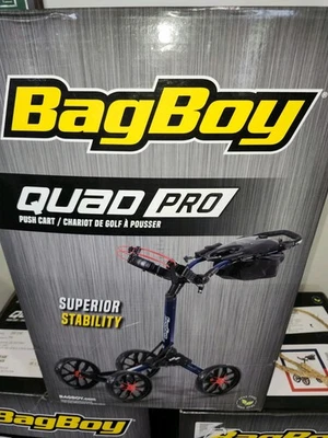 Новая сумка для мальчика Quad Pro 4 колеса тележка, темно-синий/красный - Изображение 1 из 2