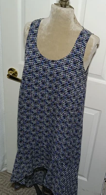 Vestido BCBGeneration Hi Lo Sin Mangas Cambio Cuello Redondo Forrado Para Mujer S Foto 1 de 4