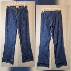 Soft Surroundings Jeans Damen Größe Large Medium Wash dehnbar Doppelmanschetten - Bild 1 von 8