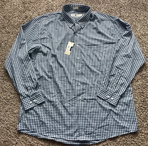 Onward Reserve Shirt Mens XXL Blue Gingham Classic Fit Performance NEW - Picture 1 of 7