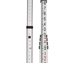 Benchmark Supply 16ft Dual Sided Aluminum Grade Rod (Feet/Tenths) | 710-12-BM - Picture 1 of 2