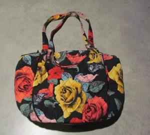 Vera Bradley Havana Rose Tote Bag zipper 2 outer pockets - Picture 1 of 6