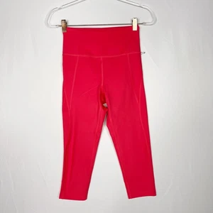 Girlfriend Collective Pequeño S Rosa Geranio Tiro Alto Leggings Recortados Entrenamiento  - Imagen 1 de 10