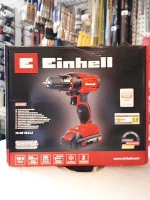 Einhell TC-CD 18-2 Li 18V Trapano Avvitatore a Batteria - Rosso - Immagine 1 di 3