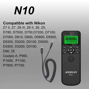 Time Lapse Remote Shutter Release Intervalometer for Nikon D780 P950 P7800 D7500 - Picture 1 of 8