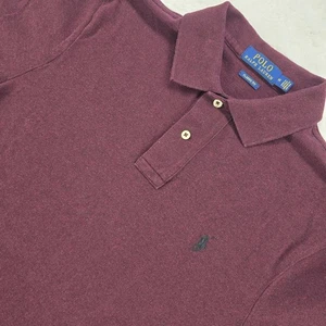 Polo Ralph Lauren Para Hombres Polo Talla Mediana Calce Clásico Rojo Borgoña - Imagen 1 de 15