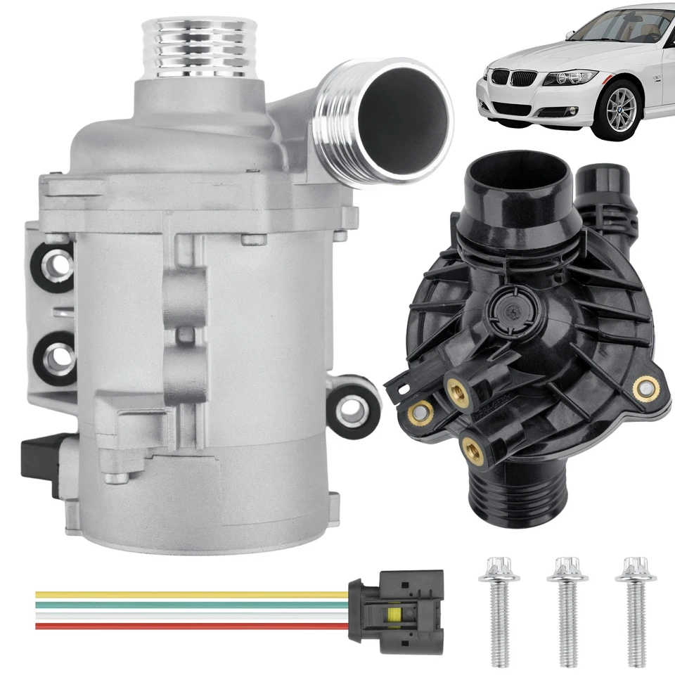 Electric Water Pump W/ Thermostat & Bolt 11517586925 For BMW 128i 325i 328i 528i - Image 1 of 4