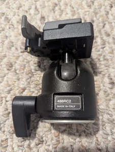Manfrotto 486RC2 Compact Ball Head + 200PL Quick Release Plate - Made in Italy - Picture 1 of 7