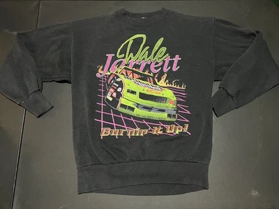 De colección Años 90 Nascar Dale Jarrett Desteñido Negro Carreras Cuello Redondo Para Hombres L Estampado Gráfico Foto 1 de 4