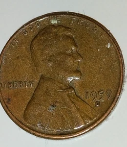 1959-D LINCOLN MEMORIAL CENT DDO-001, DDR & RPM- 1ST YEAR OF MEMORIAL REVERSE - Bild 1 von 2