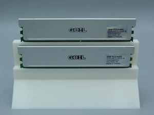 2x 2GB GEIL GX24GB6400DC 4GB DDR2 800MHz PC2-6400 PC RAM Kit - Bild 1 von 2