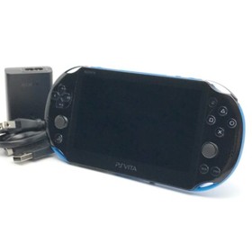 SONY PS Vita PCH-2000 Slim Blue Black Wi-Fi LCD FW:3.55 w/ Charger "Mint"