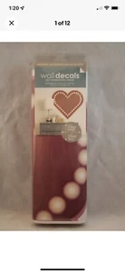 Heart Wall Decals Self-Adhesive Wall Decor Mauve Pink Home Decorating Vinyl Art - Picture 1 of 3