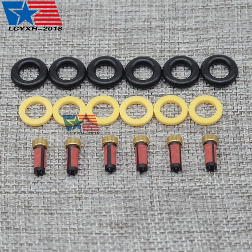 Fuel Injector Repair Service Kit Orings Spacer Filters For Yamaha Outboard