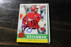 TARJETA AUTOGRAFIADA CASEY KOTCHMAN CALIFERIA ANGELS - Imagen 1 de 1