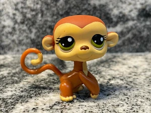 Littlest Pet Shop LPS #1080 Brown Monkey Long Tail Authentic HASBRO 2007 - Picture 1 of 9