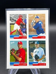 2004 Topps Bazooka Gum Card Yadier Molina (RC) Jon Knott Tim Stauffer - Picture 1 of 3