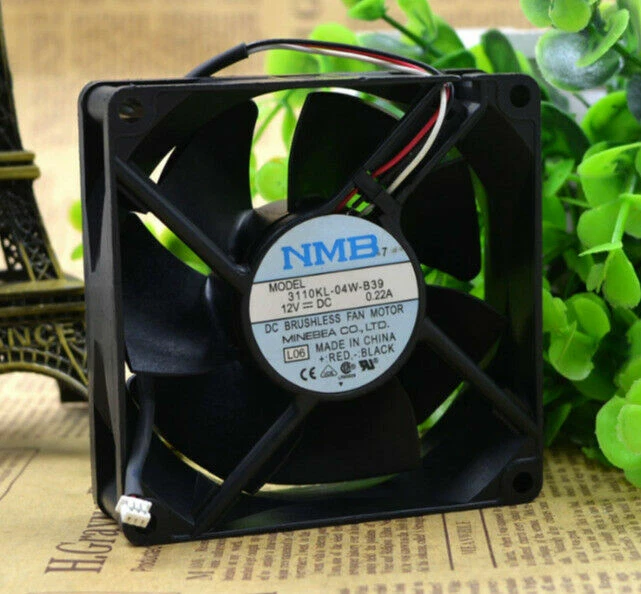 1PCS NEW NMB 8025 8CM 3110KL-04W-B39 12V 0.22A cooling fan #FAN 2 - Image 1 of 1