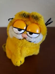 Fat Garfield 5" de peluche vintage 1978 1981 animal de peluche - Imagen 1 de 4