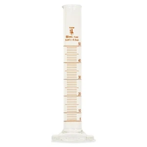 Karter Scientific, 50 ml 3,3 Boro. Cilindro de vidrio, base hexagonal, único métrico 18 pk - Imagen 1 de 1