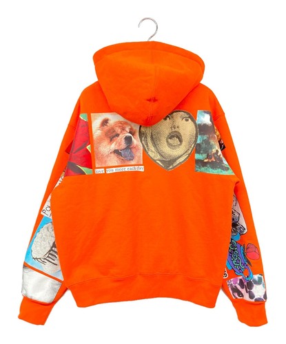 SUPREME Spread Zip Up Hooded Sweatshirt Size: S Orange Men