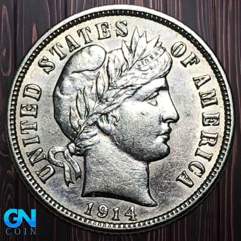 1914 D Barber Dime  #K5964 Cover