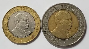 1997 & 1998 Kenya 10 & 20 Shillings Coin - Picture 1 of 2