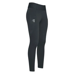 Leggings de equitación Easy Rider de Euro-Star para niños ERDon invierno agarre completo negro - Imagen 1 de 3
