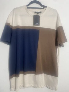 CAMICIA UOMO MAGASCHONI COLOR BLOCK L NUOVA CON ETICHETTA BLU CHIARO - Foto 1 di 6