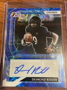 2022 Pro Set Metal Blue Auto Desmond Ridder Rookie Falcons # /15 - Picture 1 of 4