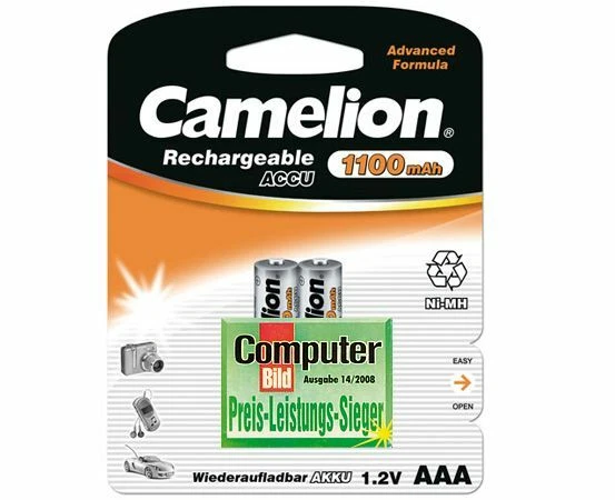 2x Camelion Akku Micro AAA 1100mAh Siemens Gigaset C45 CX550 A58H S1 AS280 AS285 - Bild 1 von 1