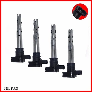 4 x Ignition Coil for Audi A3-8 Q3,5 S3 TT, Skoda Octavia,Superb VW Golf Jetta - Picture 1 of 2