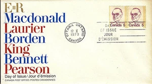 Canada FDC Sc # 590 Bennett Pearson with cachet- WW 7158 - Picture 1 of 2