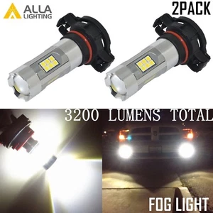 Alla Lighting 3200lm 6000K 27-LED 5202 Fog Light Driving Bulbs Lamps Xenon White - Picture 1 of 12