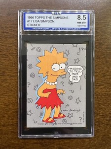 Lisa Simpson 1990 Topps The Simpsons 
