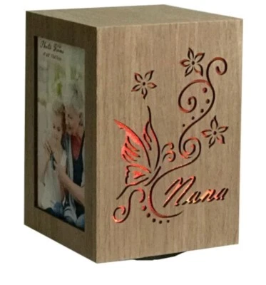 Nana Grandmother Tree Wooden 4"x 6" Collage Photo Picture Frame LED Light Colour - Image 1 of 2