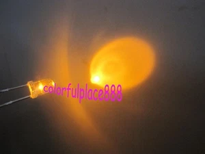 1000 Stck., 3 mm gelb selbstblinkend blinkend wasserklar hell LED LEDs Diode - Bild 1 von 1
