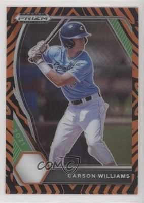 2021 Panini Prizm Draft Picks Tiger Stripes Prizm /99 Carson Williams #PDP28 - Image 1 of 2