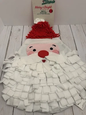 Merry & Bright Snuffle Mat Dog Toy Christmas Santa Sniffing Puzzle NWT CHARITY - Image 1 of 4