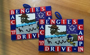 Boy Scout Patch '17 Bengies Drive In + Camp in 2017 - Two of them! - Picture 1 of 5