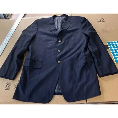 Abrigo Blazer Pal Zileri Gruppo Forall 52L Azul Marino, Hecho a Mano en Italia, Traje Chaqueta Foto 1 de 4