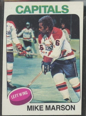 1975-76 Topps #43 Mike Marson Washington Capitals - Image 1 of 2