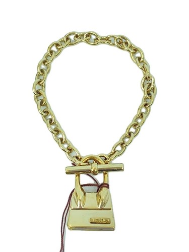 JACQUEMUS Bracciale Catena con Charm ITARY GLD Uomo