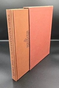 Heritage Press The Essays of Ralph Waldo Emerson 1962 w/ Slipcase Orange ++ - Picture 1 of 9
