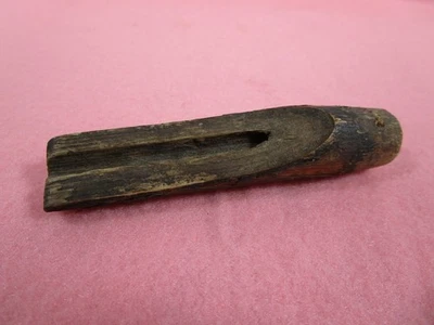 Antique 1800 Hand Carved WOOD TAP or SPOUT to collect SAP for Maple Syrup - Image 1 of 4