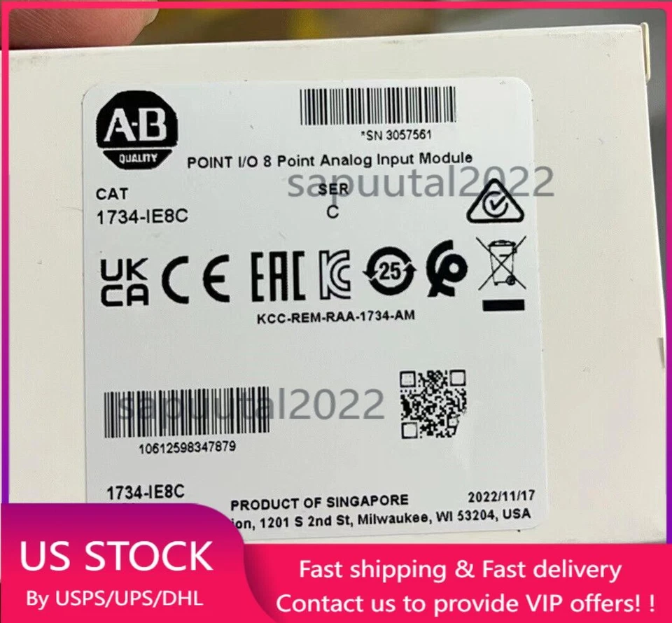 New Sealed Allen-Bradley 1734-IE8C POINT I/O 8 Point Analog Input Module sealed - Image 1 of 1